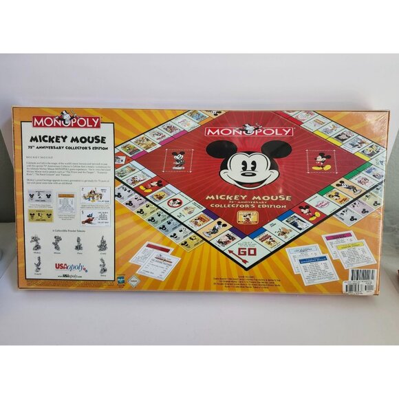 2004 Monopoly Mickey Mouse 75th Anniversary Collectors Edition Board Game Factor - Picture 2 of 3